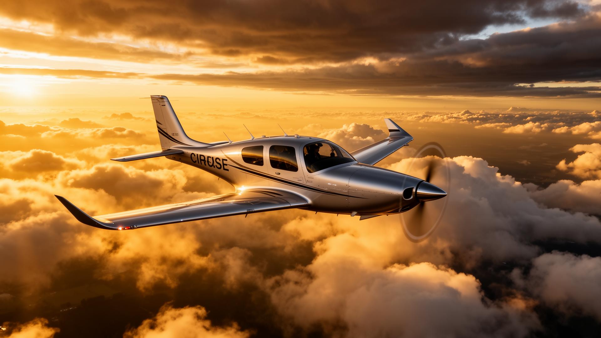 Aeronave monomotor em voo — seguro de casco aeronáutico Waio Seguros
